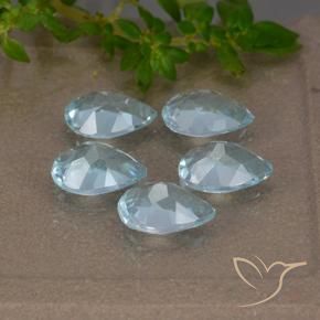 Topaz Gemstones in 7 x 5 mm (calibrated) Size for Sale, Topaz Stones in Sky Blue Color