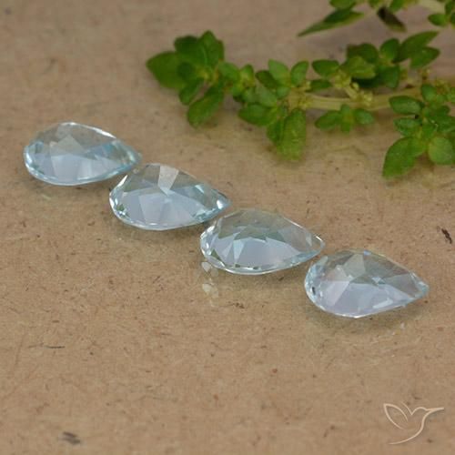 Topaz Gemstones in 7 x 5 mm (calibrated) Size for Sale, Topaz Stones in Sky Blue Color