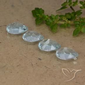 Topaz Gemstones in 7 x 5 mm (calibrated) Size for Sale, Topaz Stones in Sky Blue Color