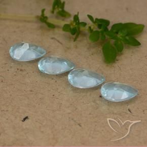 Topaz Gemstones in 7 x 5 mm (calibrated) Size for Sale, Topaz Stones in Sky Blue Color