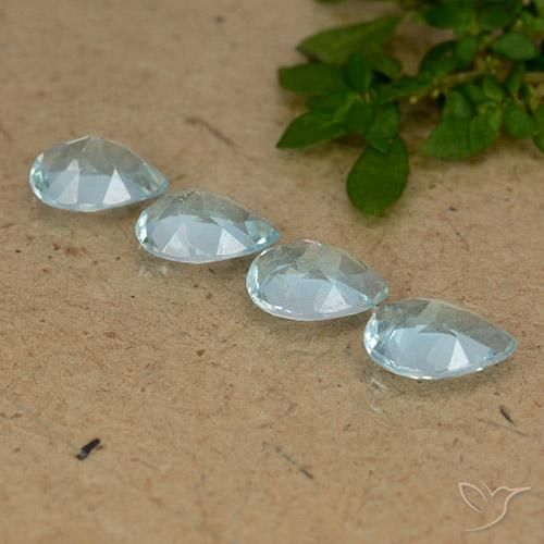 Topaz Gemstones in 7 x 5 mm (calibrated) Size for Sale, Topaz Stones in Sky Blue Color