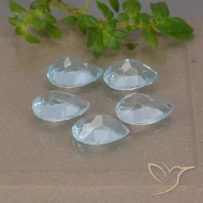 Topaz Gemstones in 7 x 5 mm (calibrated) Size for Sale, Topaz Stones in Sky Blue Color