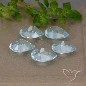 Topaz Gemstones in 7 x 5 mm (calibrated) Size for Sale, Topaz Stones in Sky Blue Color