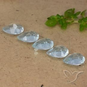 Topaz Gemstones in 7 x 5 mm (calibrated) Size for Sale, Topaz Stones in Sky Blue Color