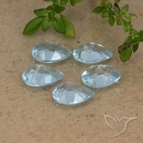 Topaz Gemstones in 7 x 5 mm (calibrated) Size for Sale, Topaz Stones in Sky Blue Color
