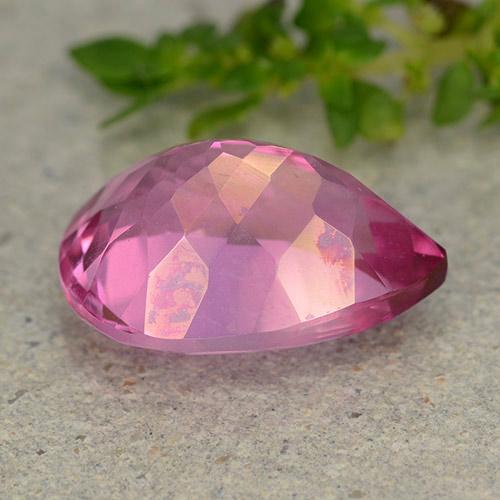 Topaz Gemstone in 14 x 10 mm (calibrated) Size for Sale, Topaz Stone in Dark Pink Color