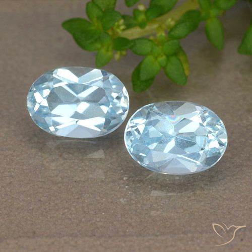2.04ctw Natural Sky Blue Topaz, Oval, VVS-VS