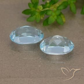 Topaz Gemstones in 7 x 5 mm (calibrated) Size for Sale, Topaz Stones in Sky Blue Color