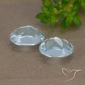 Topaz Gemstones in 7 x 5 mm (calibrated) Size for Sale, Topaz Stones in Sky Blue Color