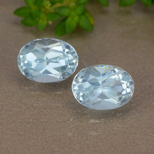 Sky Blue Topaz Gem - 1.1ct Oval Facet (ID: 490079)