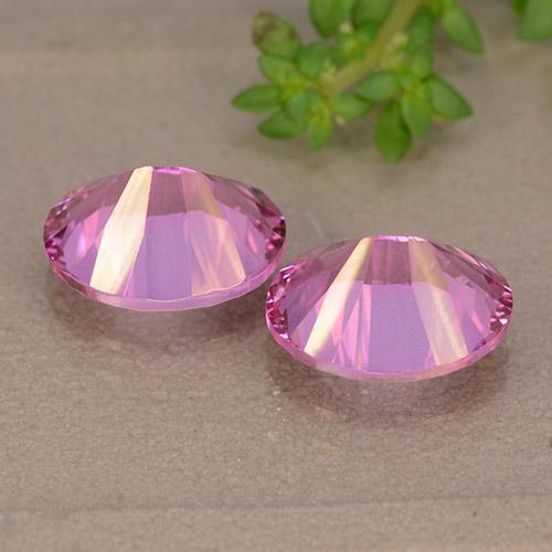 Topaz Gemstones in 10 x 8 mm (calibrated) Size for Sale, Topaz Stones in Medium-Dark Pink Color