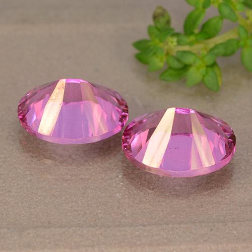 Topaz Gemstones in 10 x 8 mm (calibrated) Size for Sale, Topaz Stones in Medium-Dark Pink Color