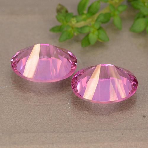 Topaz Gemstones in 10 x 8 mm (calibrated) Size for Sale, Topaz Stones in Medium-Dark Pink Color