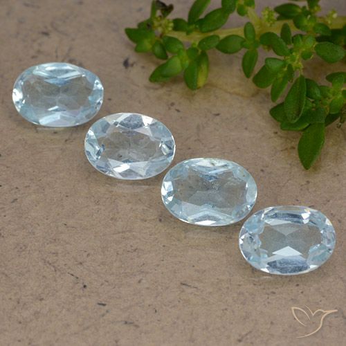 3.43ctw Natural Sky Blue Topaz, Oval, VVS-VS