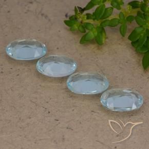Topaz Gemstones in 7 x 5 mm (calibrated) Size for Sale, Topaz Stones in Sky Blue Color