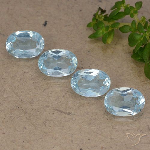3.62ctw Natural Sky Blue Topaz, Oval, VVS-VS