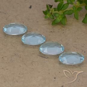 Topaz Gemstones in 7 x 5 mm (calibrated) Size for Sale, Topaz Stones in Sky Blue Color