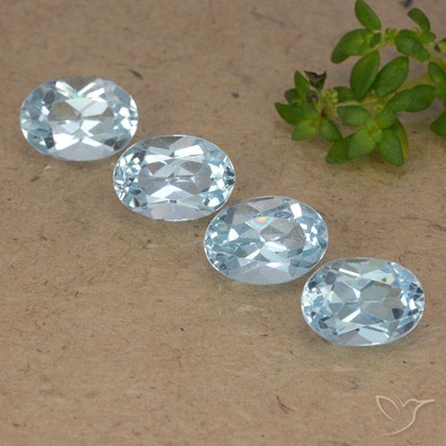 4.14ctw Natural Sky Blue Topaz, Oval, VVS-VS