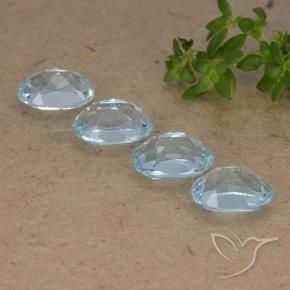 Topaz Gemstones in 7 x 5 mm (calibrated) Size for Sale, Topaz Stones in Sky Blue Color