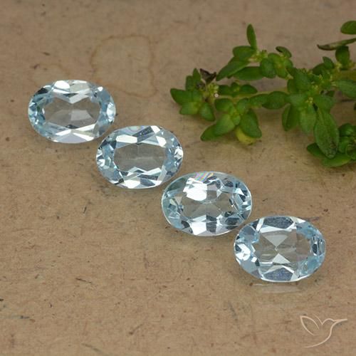 3.58ctw Natural Sky Blue Topaz, Oval, VVS-VS