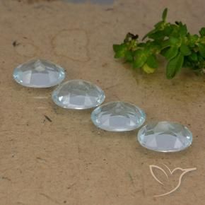Topaz Gemstones in 7 x 5 mm (calibrated) Size for Sale, Topaz Stones in Sky Blue Color