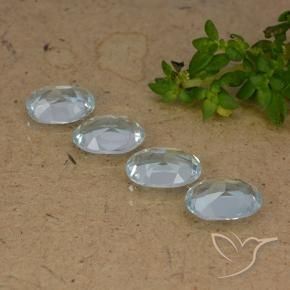 Topaz Gemstones in 7 x 5 mm (calibrated) Size for Sale, Topaz Stones in Sky Blue Color