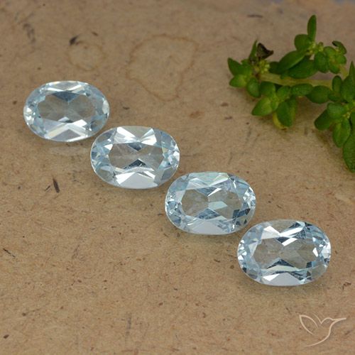 3.72ctw Natural Sky Blue Topaz, Oval, VVS-VS