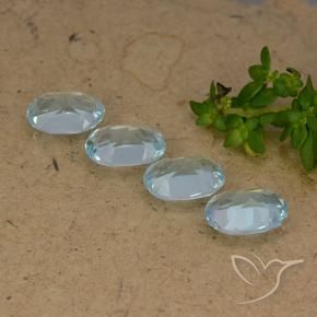 Topaz Gemstones in 7 x 5 mm (calibrated) Size for Sale, Topaz Stones in Sky Blue Color