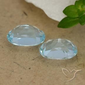 Topaz Gemstones in 7 x 5 mm (calibrated) Size for Sale, Topaz Stones in Sky Blue Color