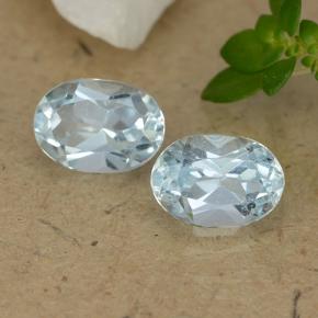 Azul cielo claro Topacio Gema - 1.1ct Forma ovalada (ID: 490257)