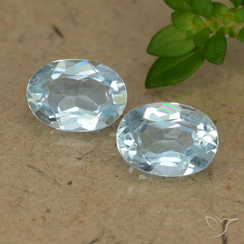 1.89ctw Natural Sky Blue Topaz, Oval, VVS-VS