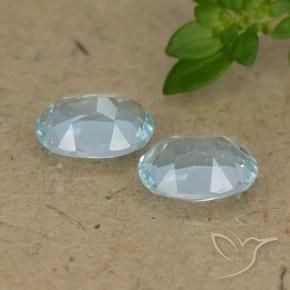Topaz Gemstones in 7 x 5 mm (calibrated) Size for Sale, Topaz Stones in Sky Blue Color