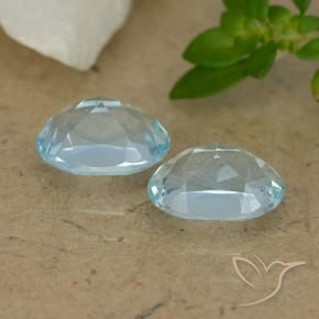 Topaz Gemstones in 7 x 5 mm (calibrated) Size for Sale, Topaz Stones in Sky Blue Color