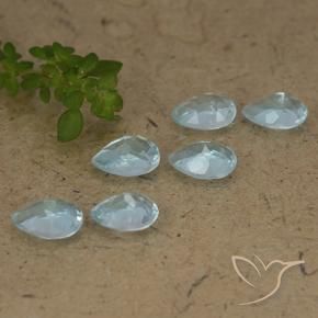 Topaz Gemstones in 6.2 x 4.5 mm Size for Sale, Topaz Stones in Sky Blue Color