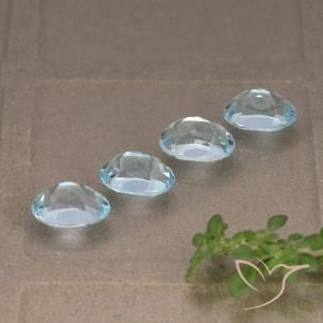 Topaz Gemstones in 7 x 5 mm (calibrated) Size for Sale, Topaz Stones in Sky Blue Color