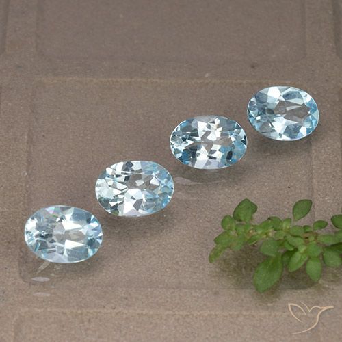 3.71ctw Natural Sky Blue Topaz, Oval, VVS-VS