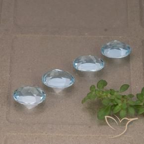 Topaz Gemstones in 7 x 5 mm (calibrated) Size for Sale, Topaz Stones in Sky Blue Color