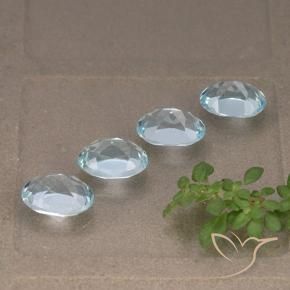 Topaz Gemstones in 7 x 5 mm (calibrated) Size for Sale, Topaz Stones in Sky Blue Color