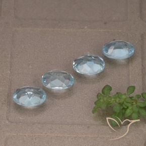 Topaz Gemstones in 7 x 5 mm (calibrated) Size for Sale, Topaz Stones in Sky Blue Color