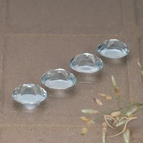 Topaz Gemstones in 7 x 5 mm (calibrated) Size for Sale, Topaz Stones in Sky Blue Color