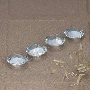 Topaz Gemstones in 7.1 x 5.2 mm Size for Sale, Topaz Stones in Sky Blue Color