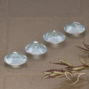 Topaz Gemstones in 7 x 5 mm (calibrated) Size for Sale, Topaz Stones in Sky Blue Color