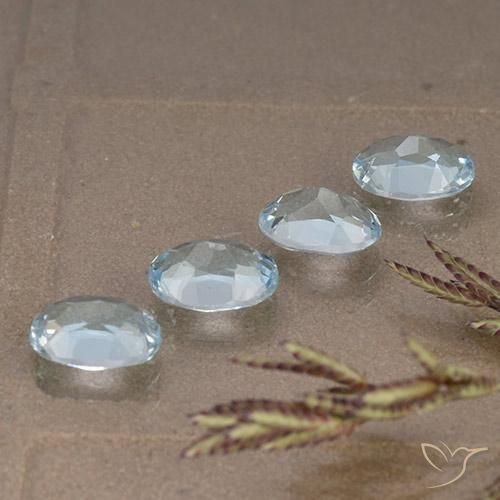 Topaz Gemstones in 7 x 5 mm (calibrated) Size for Sale, Topaz Stones in Sky Blue Color