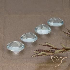 Topaz Gemstones in 7 x 5 mm (calibrated) Size for Sale, Topaz Stones in Sky Blue Color