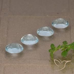 Topaz Gemstones in 7 x 5 mm (calibrated) Size for Sale, Topaz Stones in Sky Blue Color