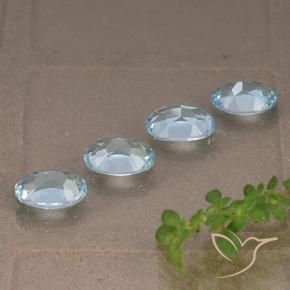 Topaz Gemstones in 7 x 5 mm (calibrated) Size for Sale, Topaz Stones in Sky Blue Color