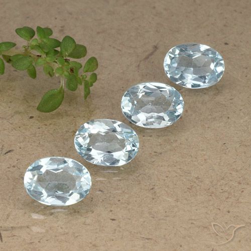 3.89ctw Natural Sky Blue Topaz, Oval, VVS-VS