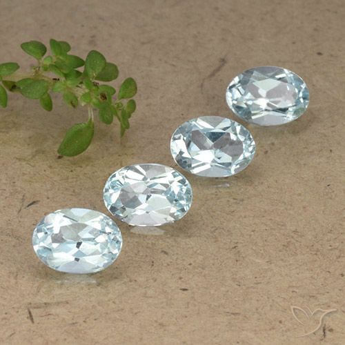 3.78ctw Natural Sky Blue Topaz, Oval, VVS-VS