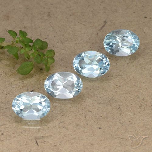 4.08ctw Natural Sky Blue Topaz, Oval, VVS-VS