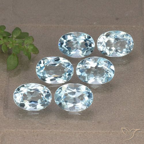 6.19ctw Natural Sky Blue Topaz, Oval, VVS-VS